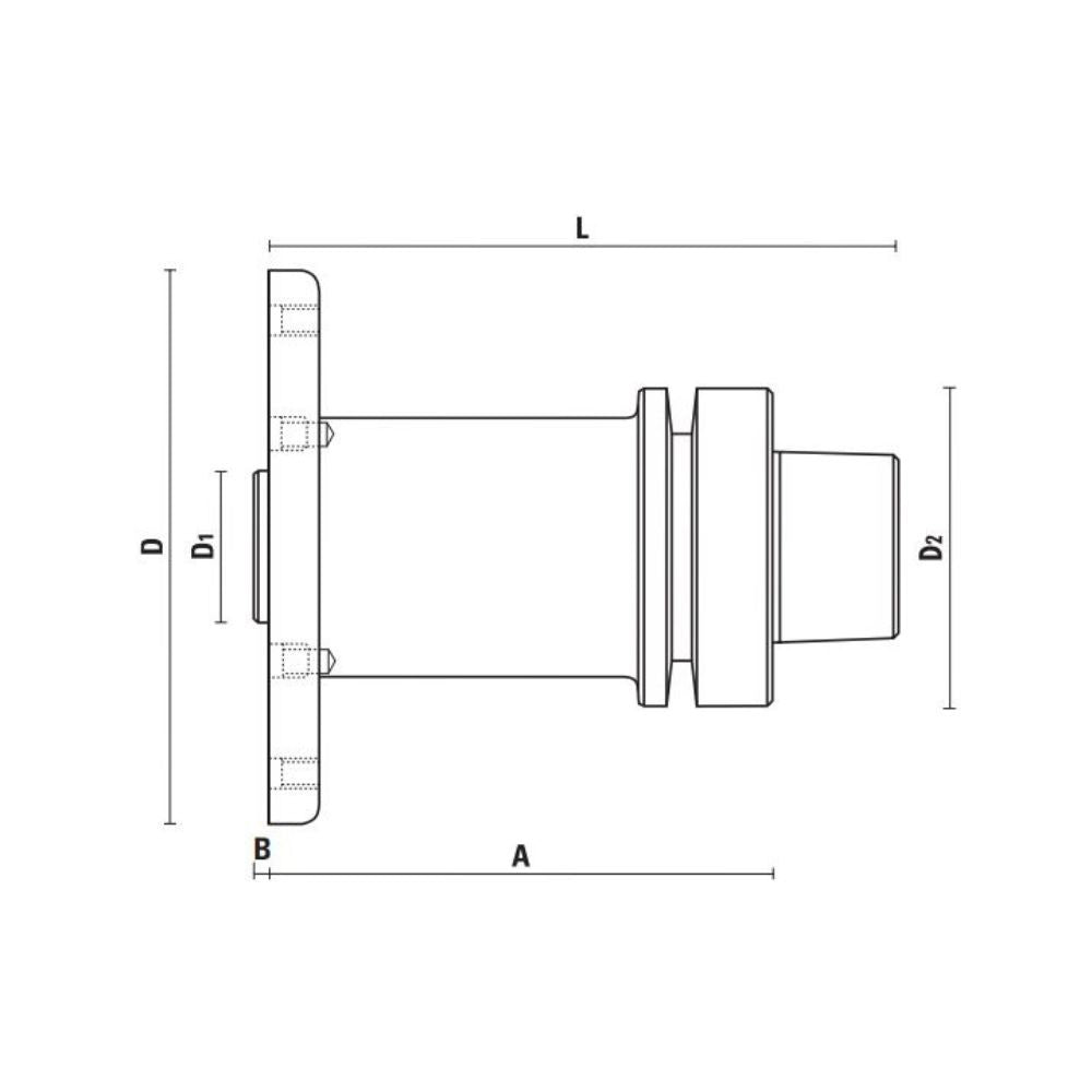 HSK63E / HSK63F zaagbladadapters – T128