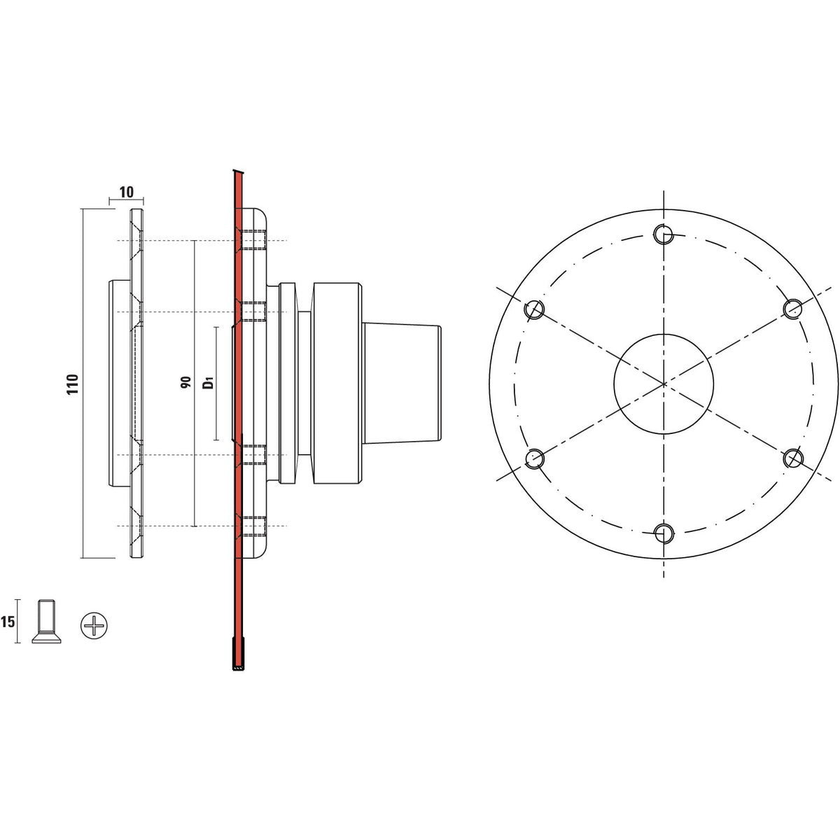 HSK63E / HSK63F zaagbladadapters – T128
