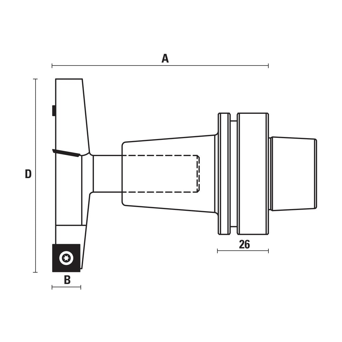HM vlakfrees geïntegreerd HSK63F Z3 – W190