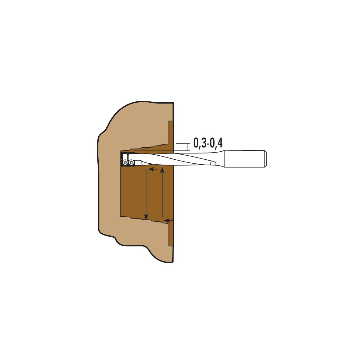 HM wisselmes-slotkastfrees heavy-duty Z2 – W172