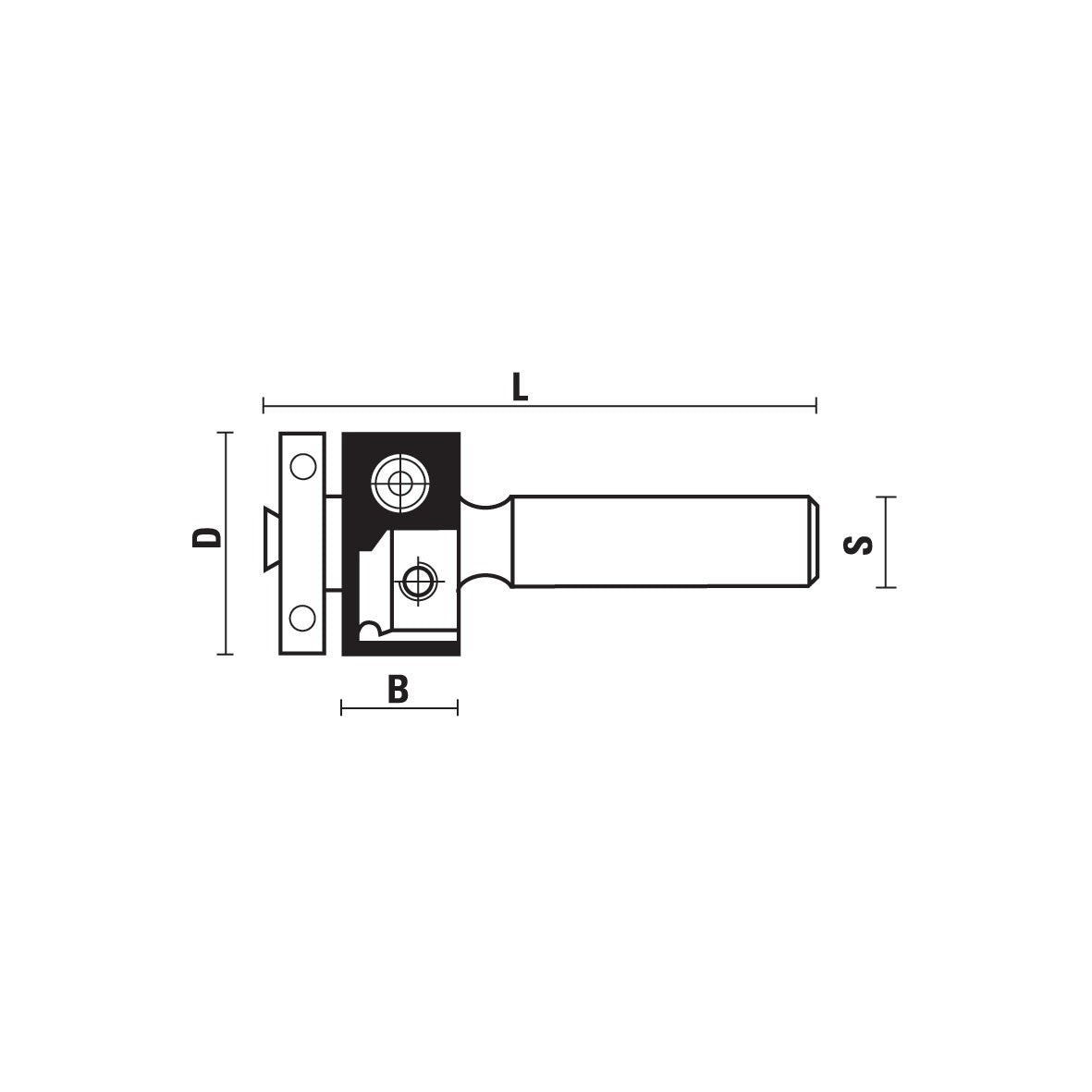 HM wisselmes-kantenfrezen met lager Z2 – W105-W106