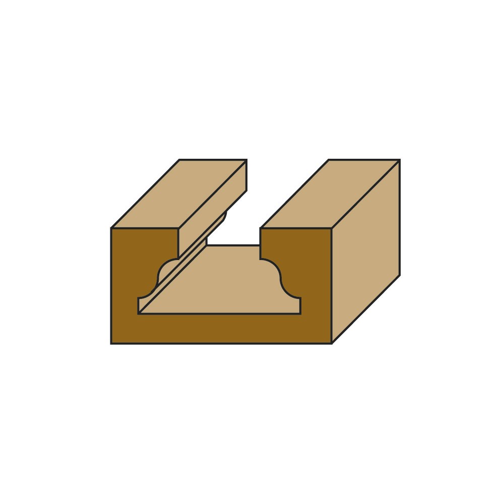 HM dubbelradiusfrezen Z2 – A186/B186