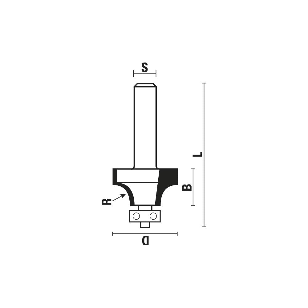 HM afrondfrezen met lager Z2 – HA123-HB123-HC123