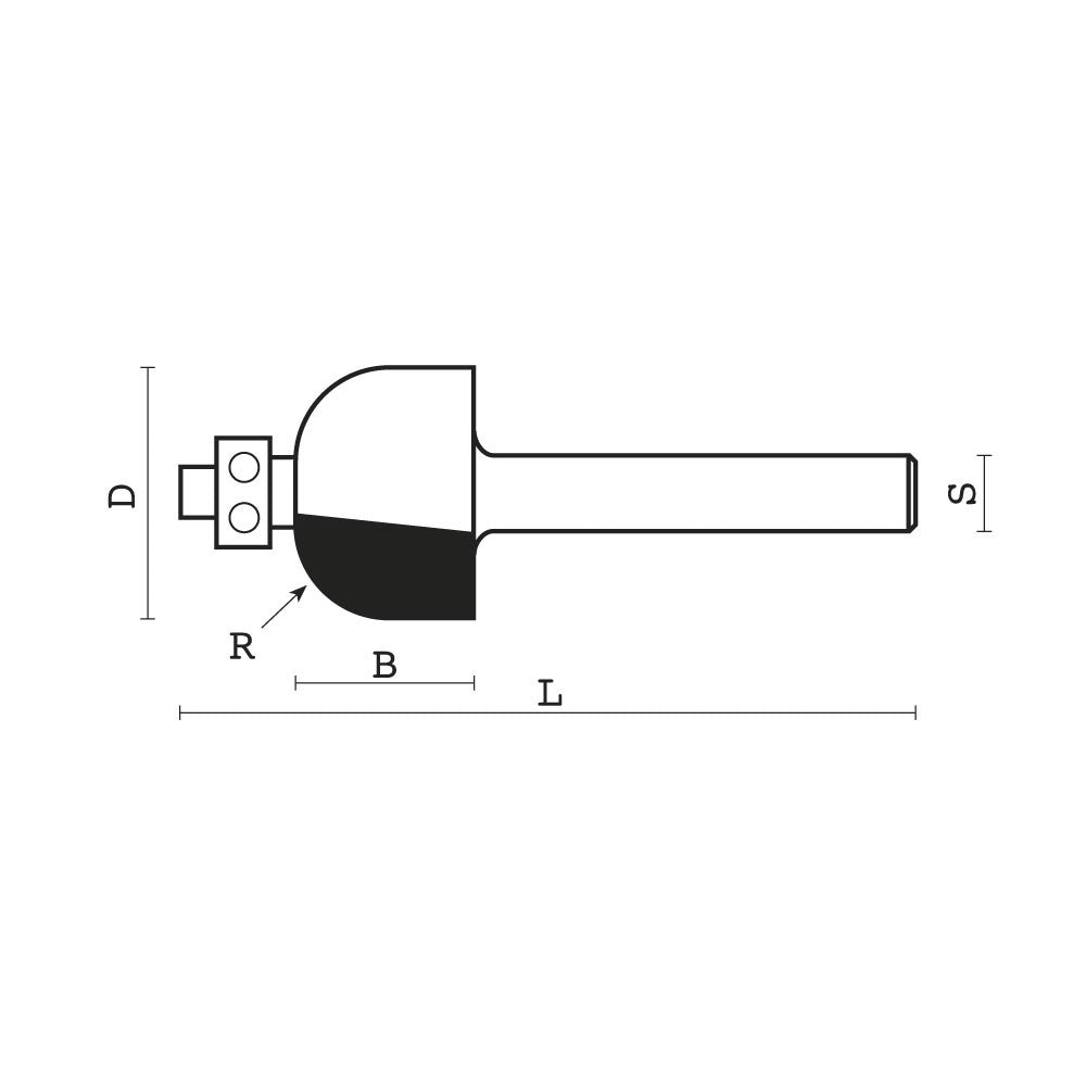 HM holprofielfrezen met lager Z2 – A125/B125/C125