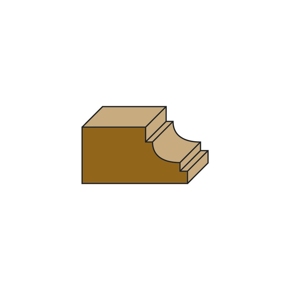 HM dubbele holprofielfrezen met lager Z2 – A126/B126/C126