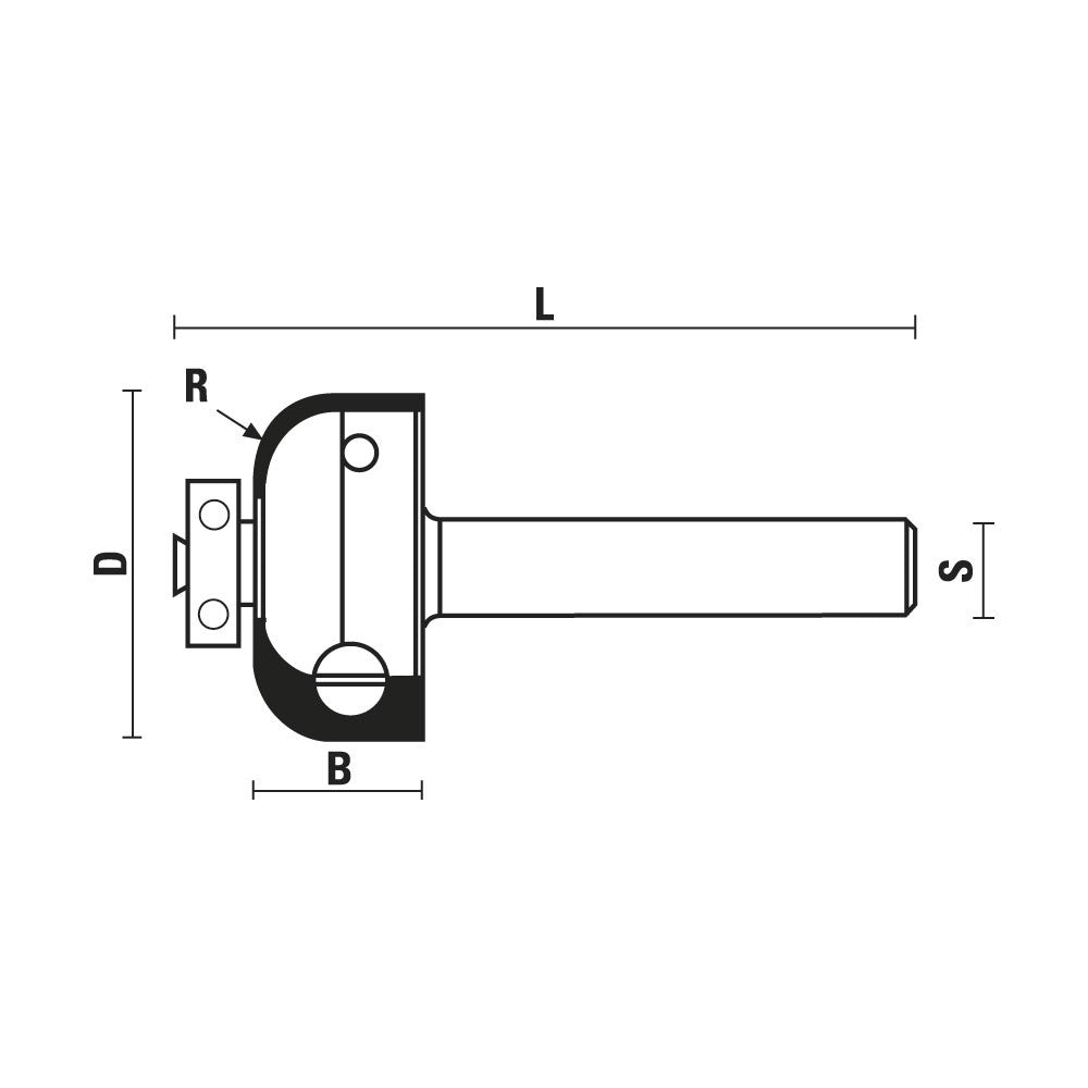 HM wisselmes profielfrees met lager Z2 – WC125