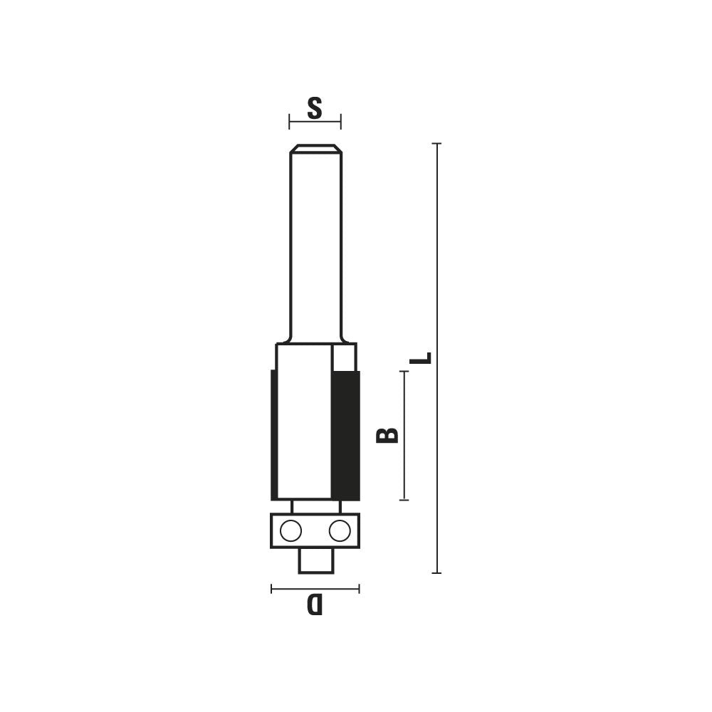 HM kantenfrezen met lager Z2 – HA119-HB119-HC119