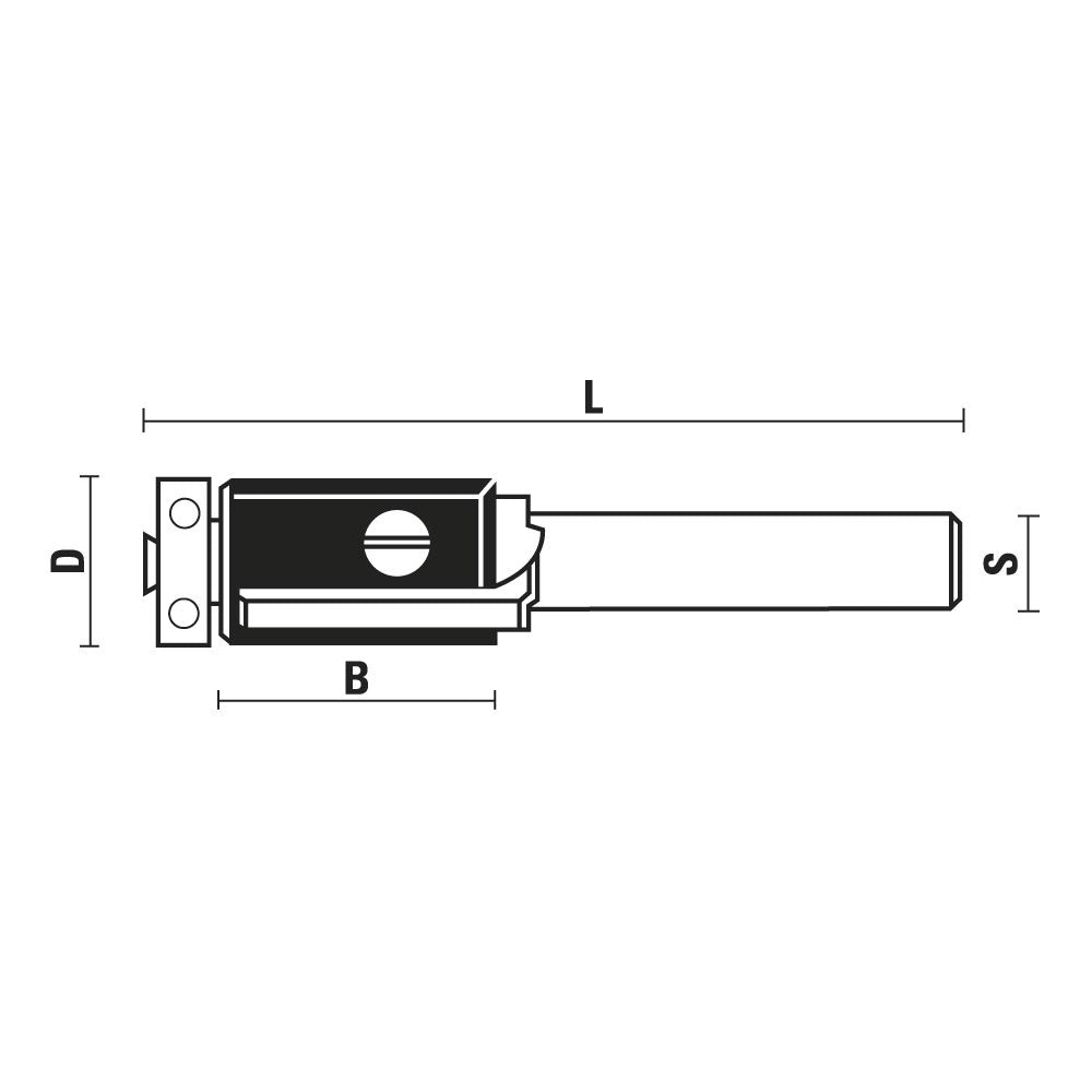 HM wisselmes-kantenfrezen met lager – WA120-WC120