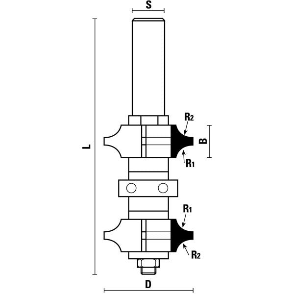 HM dubbelradius-verbindingsset met lagergeleiding Z3 – E186-G186-C186