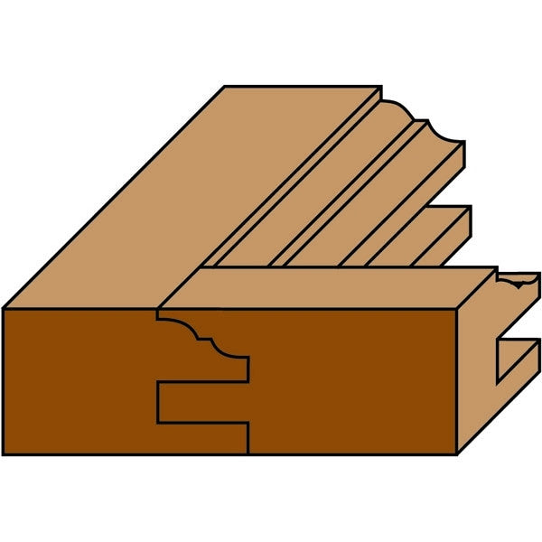 HM profiel- en contraprofielfreesset met lagergeleiding Z2 – E198-G198-C198