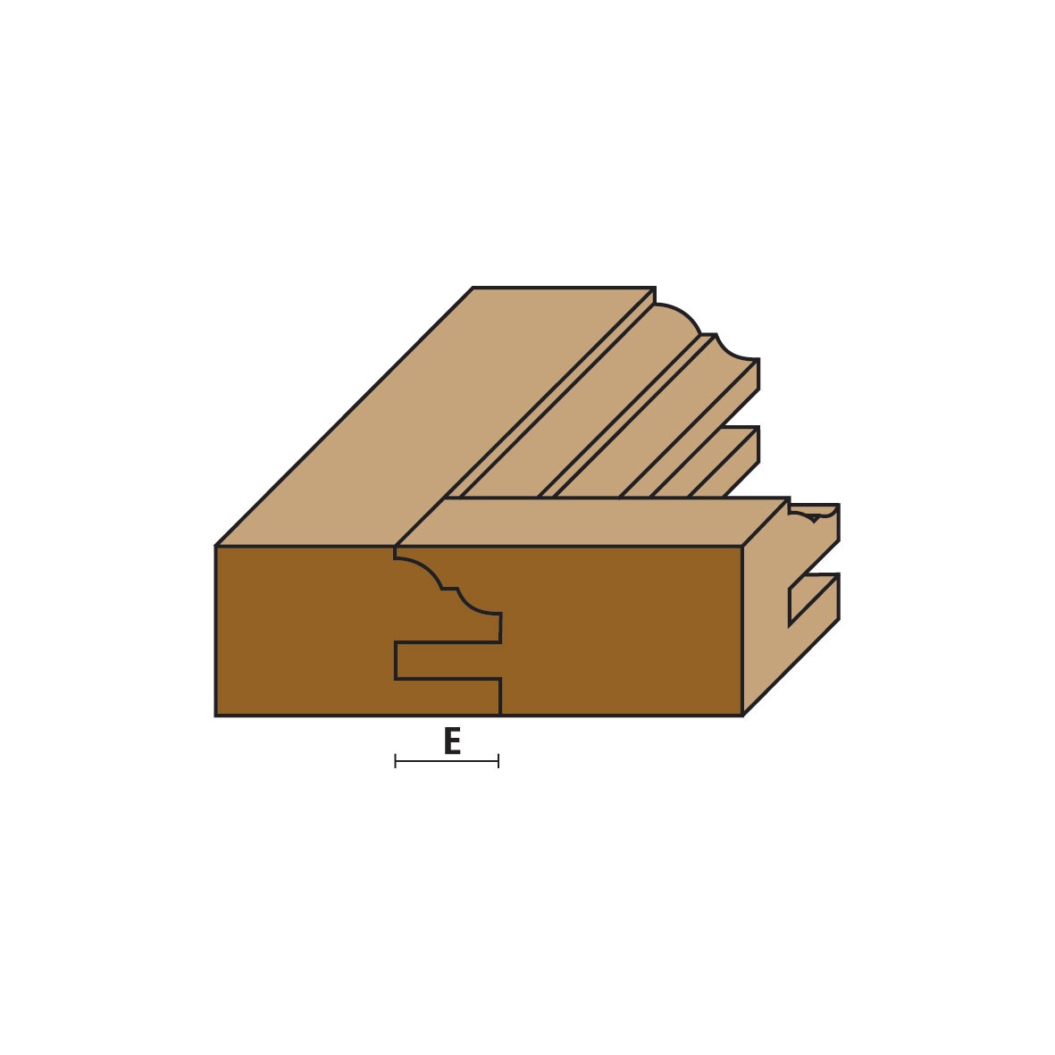 HM profiel- en contraprofielfreesset met lagergeleiding Z2 – E197-G197-C197