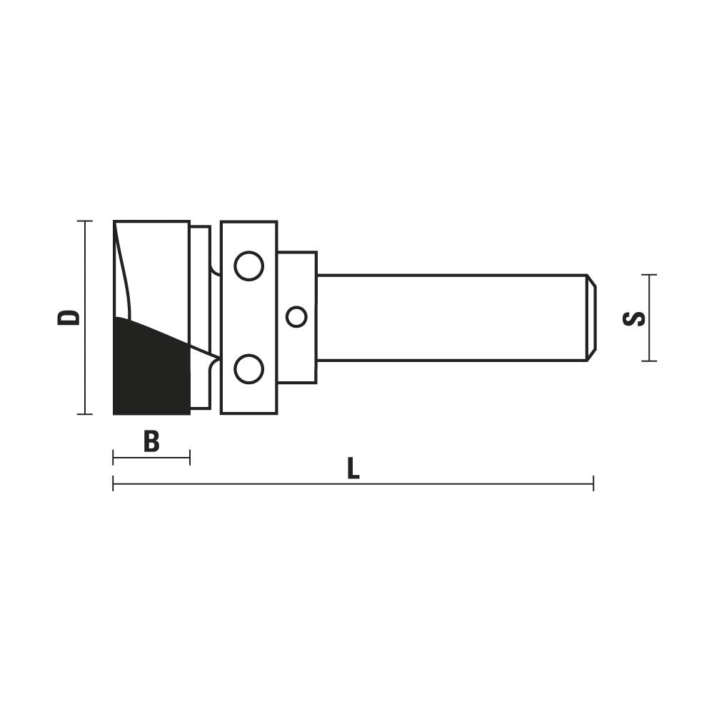 HM inval-kantenfrezen met bovenlager Z2 – E131-G131