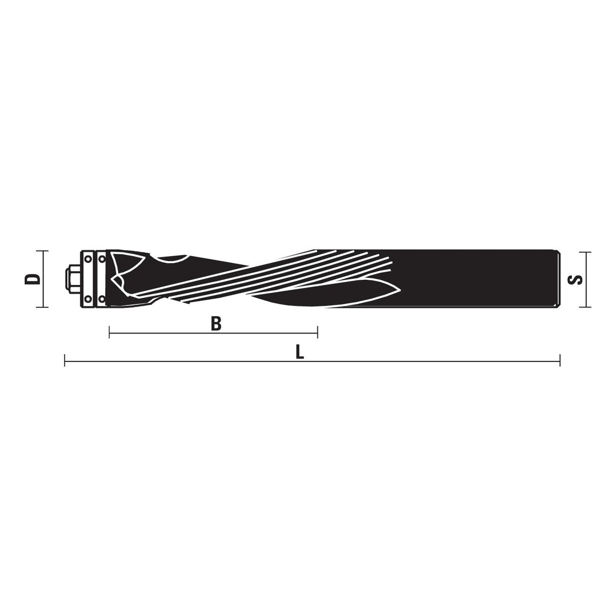 VHM compressiefrezen met dubbel lager Z2+2 – T166