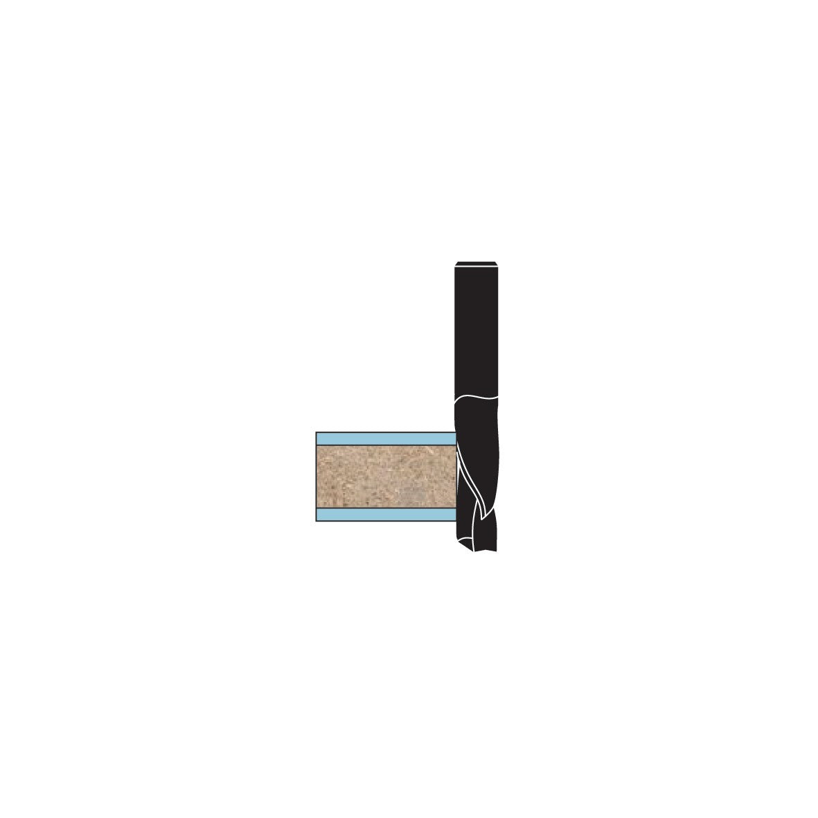 VHM compressiefrezen Z1+1 – T155