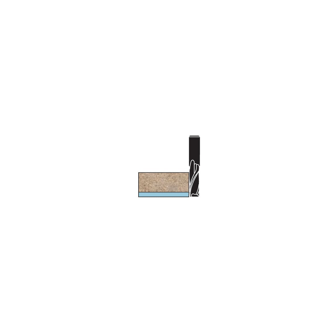 VHM spiraalfrezen 1/4 inch upcut Z2 – T164