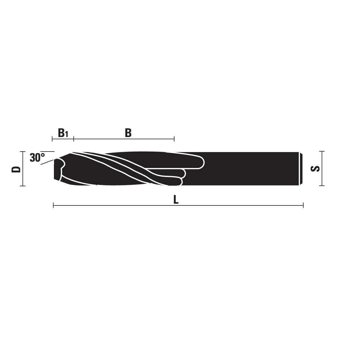 VHM spiraalfrezen Z2 – T158