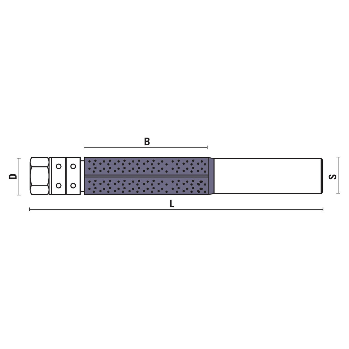 VHM kantenfrezen met diamantkorrelcoating en lager – XE146-XG146