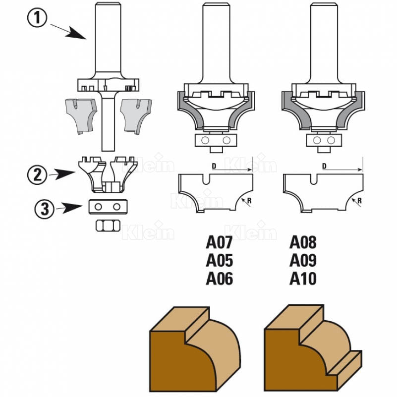 HM Nova System radius- en profielfrezen Z2 – W202-W205