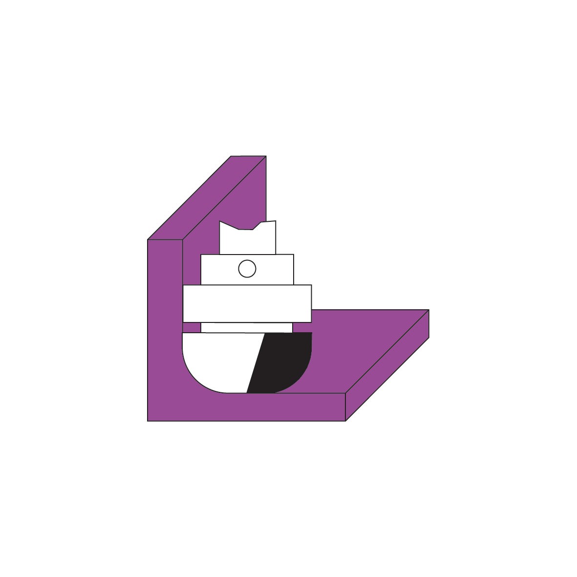 HM holprofielfrees met bovenlager Z2 – E342