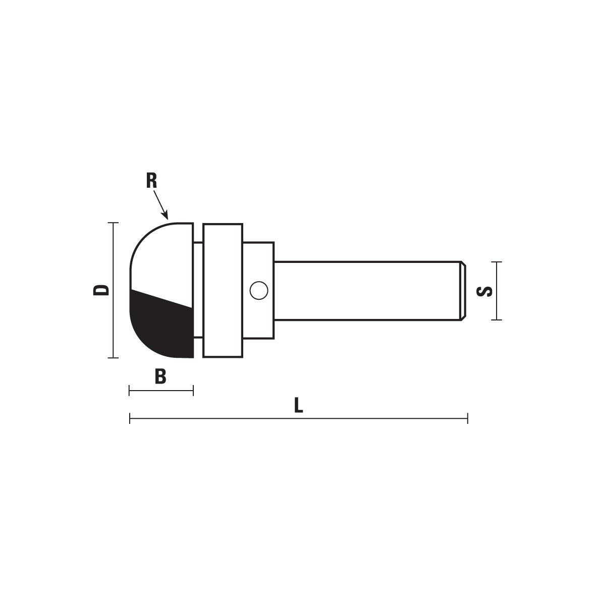 HM holprofielfrees met bovenlager Z2 – E342