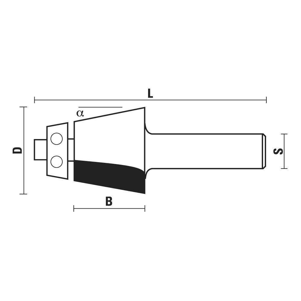 HM ondermontage-afschuinfrezen met lager Z2 – E316-G316