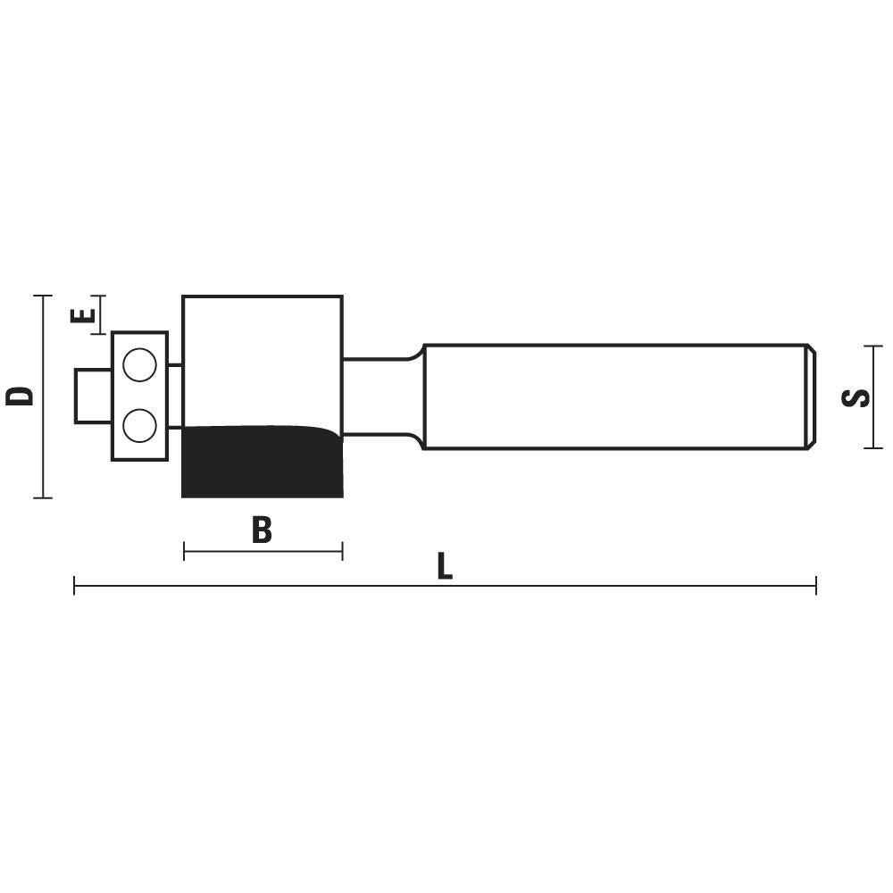 HM inlegfrezen met lagergeleiding Z2 – E305-E306-E307