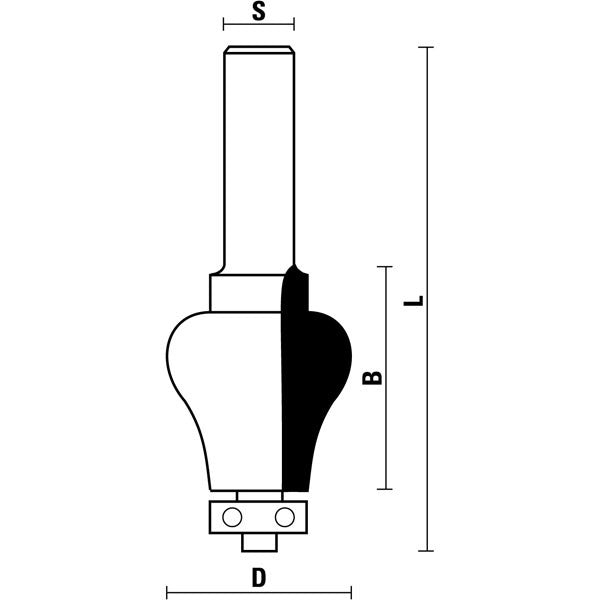 HM leuningfrezen met lagergeleiding Z2 – E171-G171