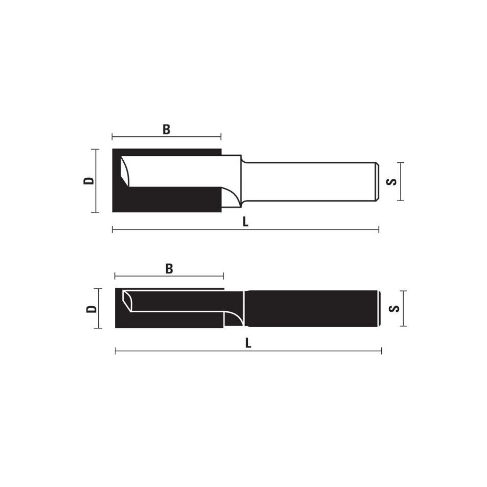 HM-VHM rechte groeffrezen S10 Z2+1 – D101