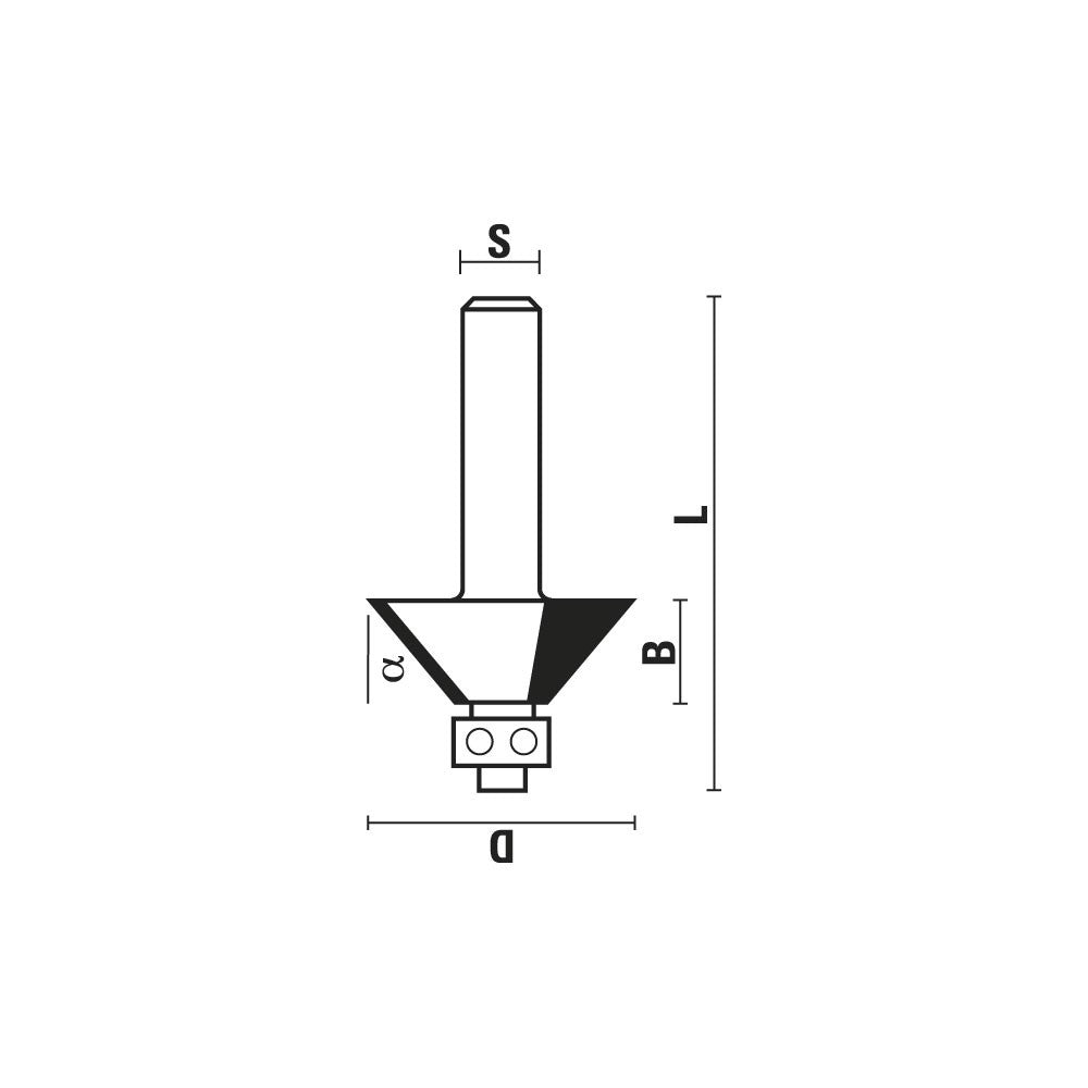 HM afschuinfrezen met lager Z2 – HA122-HB122-HC122
