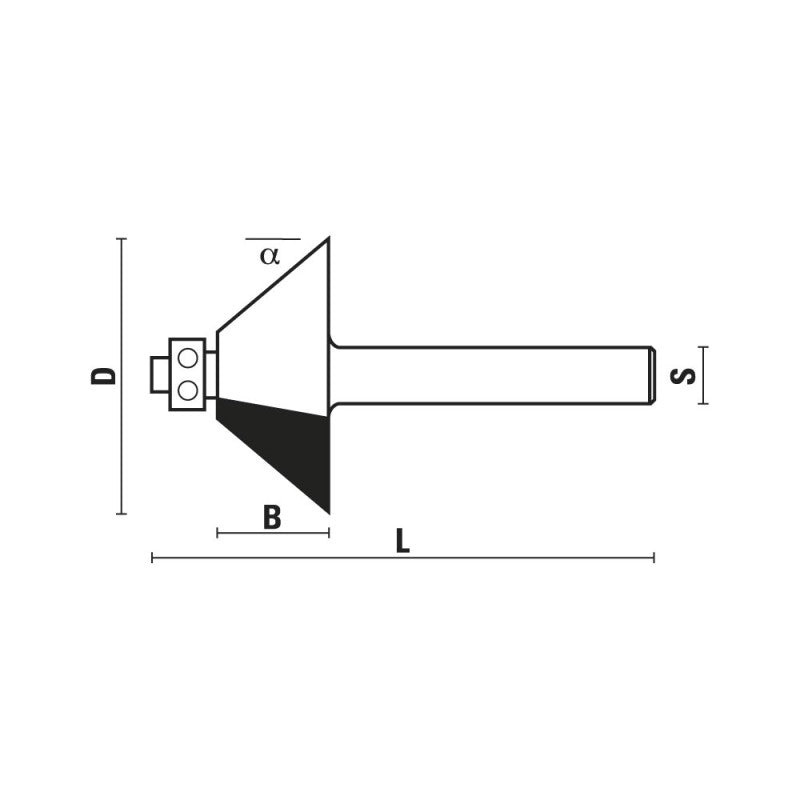 Sistemi Klein HM afschuinfrezen met lager A122 B122 C122 – extra afbeelding