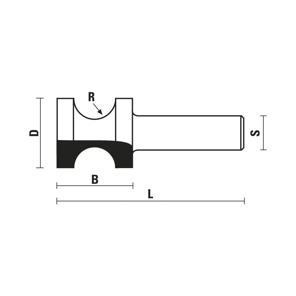 HM halfbolfrezen Z2 – E115-G115