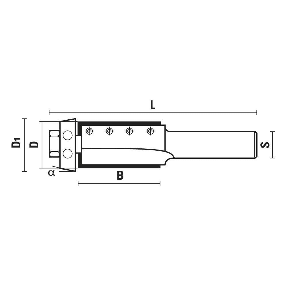 HM Versofix wisselmes-kantenfrees met conisch lager Z2 – W138