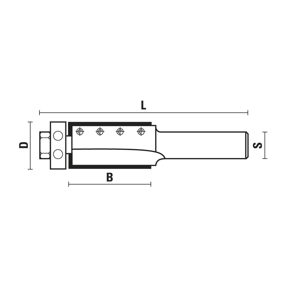 HM Versofix wisselmes-kantenfrees met lager Z2 – W138