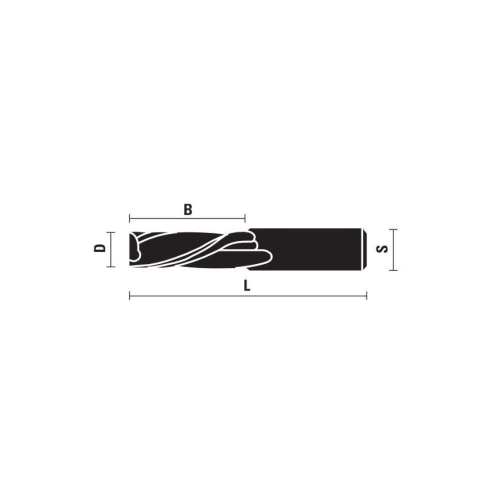 VHM spiraalfrezen neerwaartse spiraal Z2 – T161