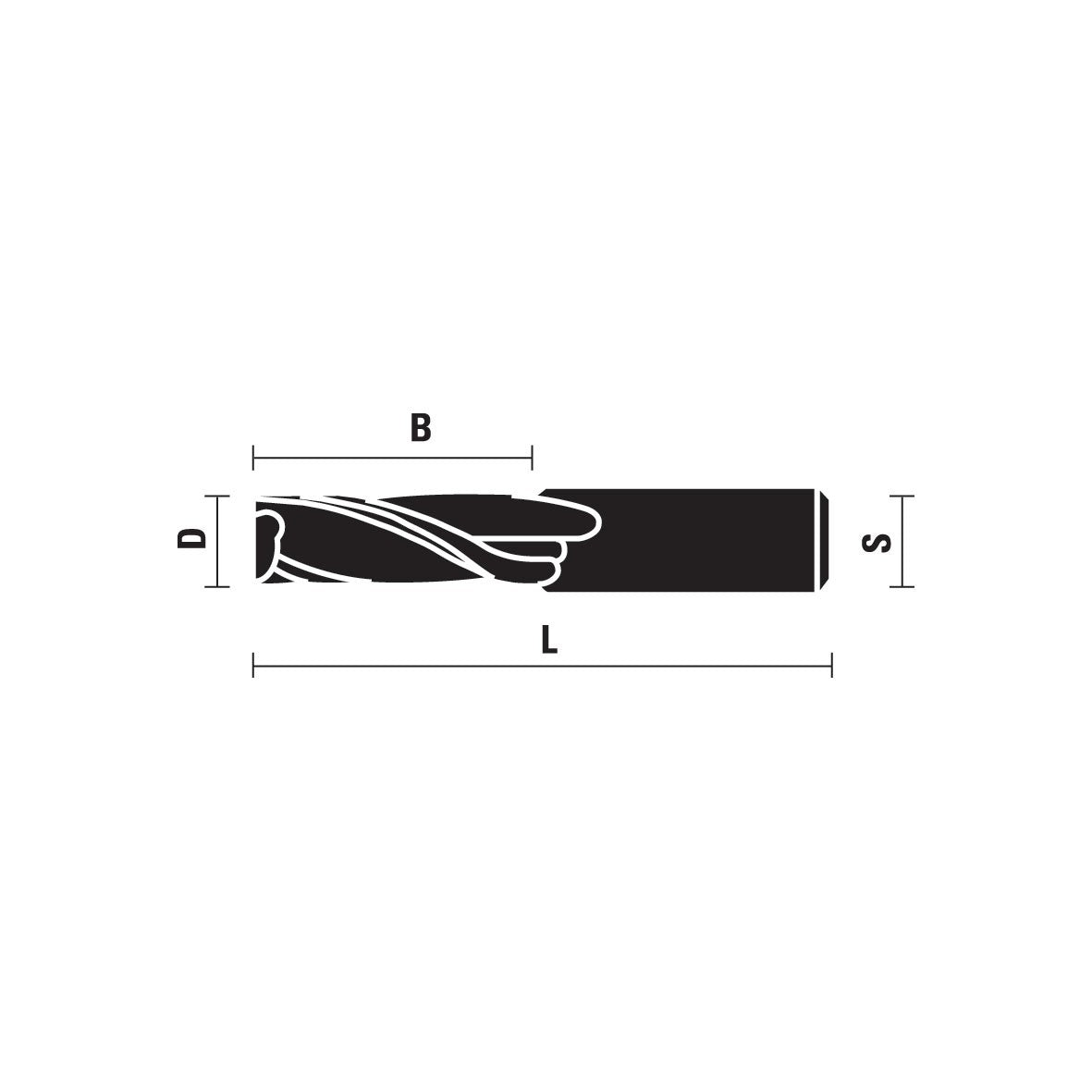 VHM spiraalfrezen opwaartse spiraal Z2 – T162