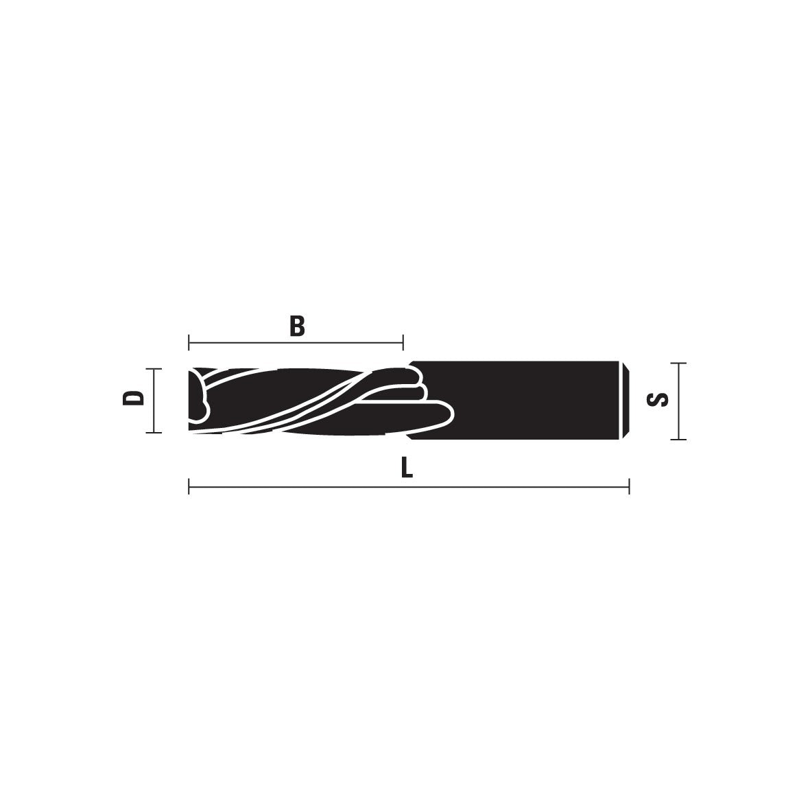 VHM spiraalfrezen neerwaartse spiraal Z2 – T163