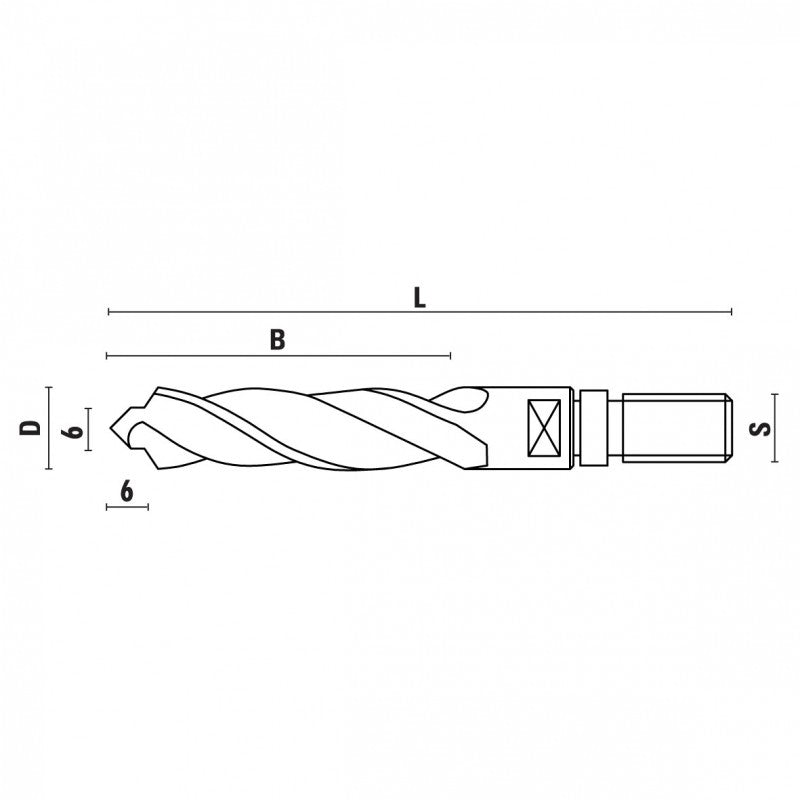 HSS boren voor PVC en aluminium Z2 M10 – U270