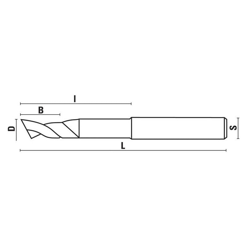 HSS-E lange spiraalfrezen voor aluminium Z1 – U202