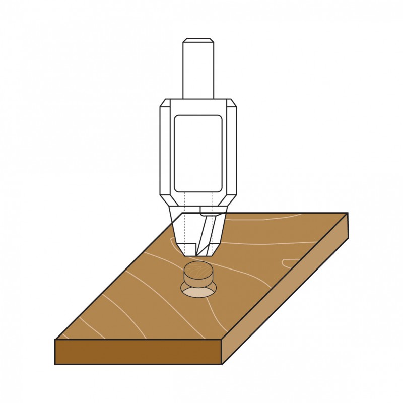 HSS proppenboren Z=1