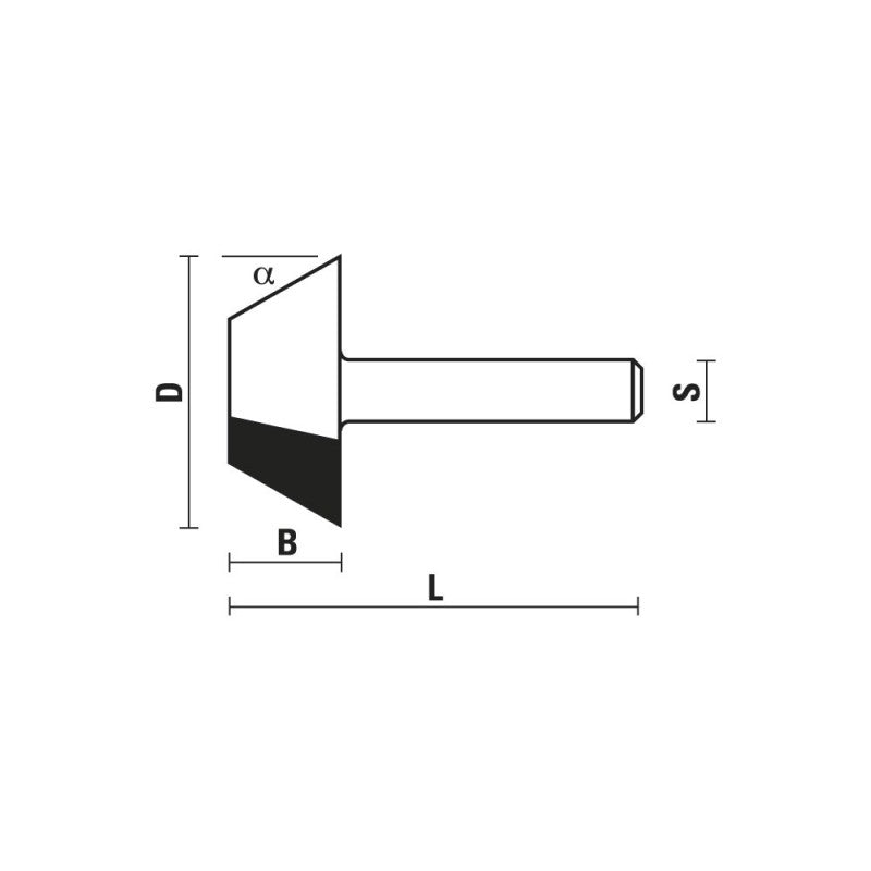 Sistemi Klein HM afschuinfrezen A107 B107 C107 – technische afbeelding