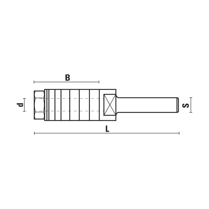Sistemi Klein HM halfbolfrezen A116 B116 C116 – technische afbeelding