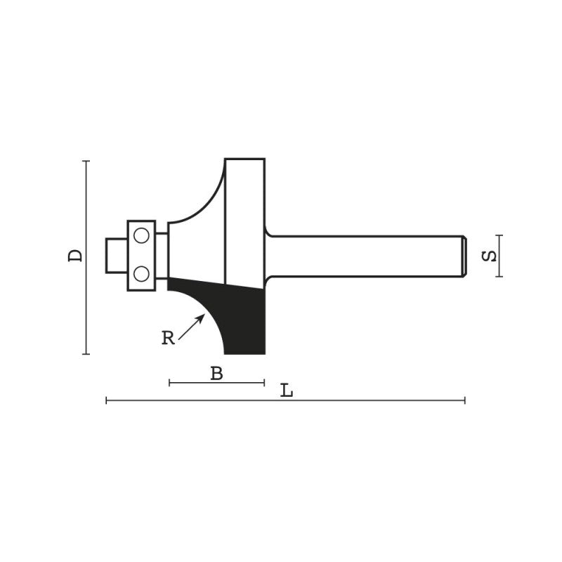 Sistemi Klein HM afrondfrezen met lager A123 B123 C123 – extra afbeelding