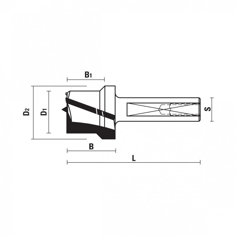 HM boren voor Häfele® Rafix 20 verbinding Z=3