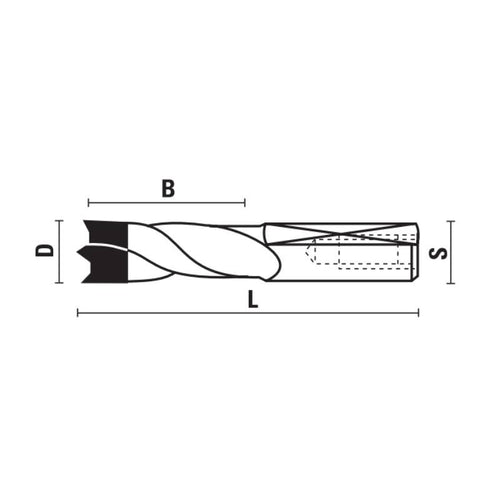 HM drevelboren voor "CABINEO®" Z=2