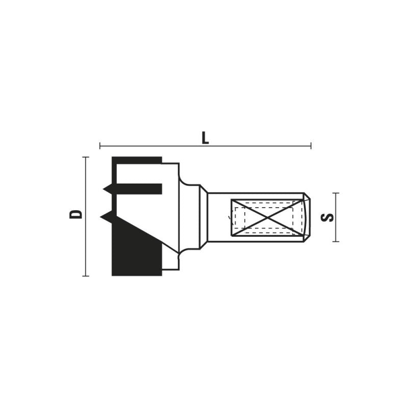 HM scharnierboren Z=2+2