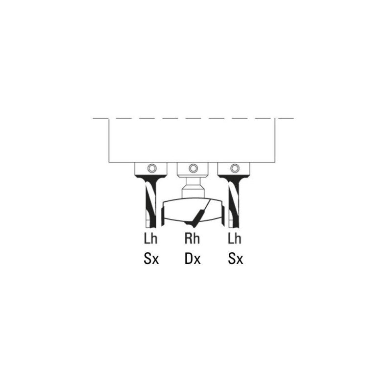 HM scharnierboren Z=2+2