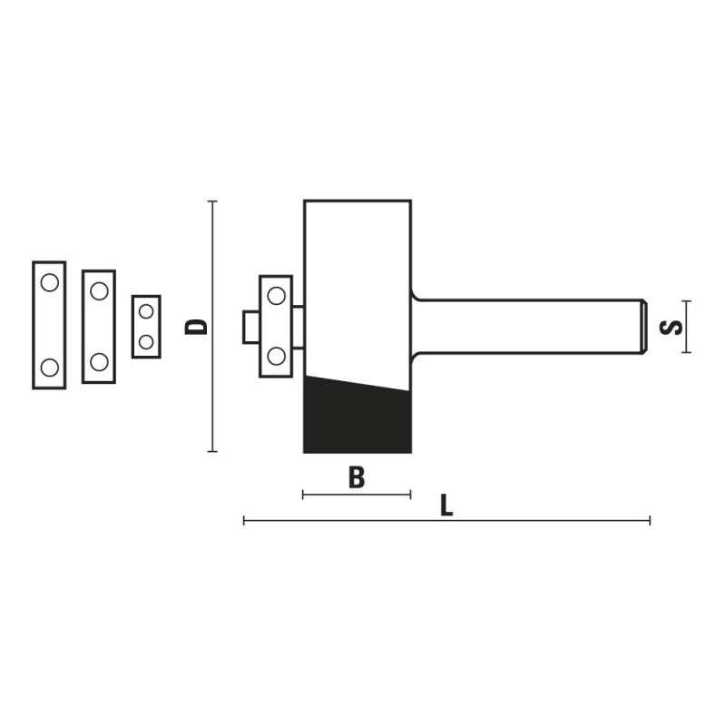 Sistemi Klein HM rabatfreesset A121 B121 C121 – extra afbeelding