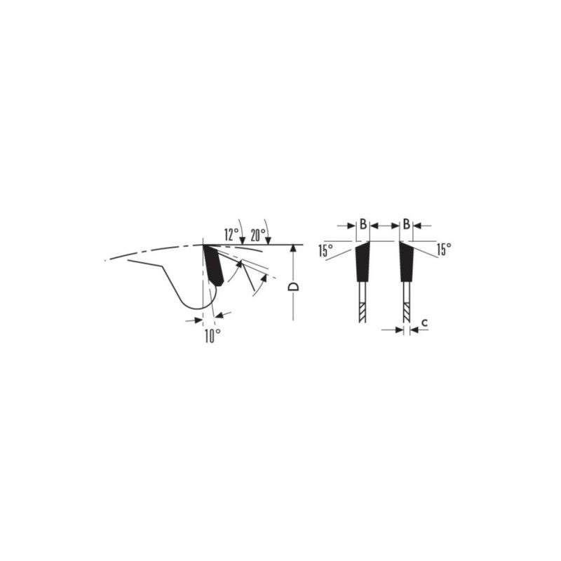 HM afkort- en afwerkzaagbladen – CD/CDS