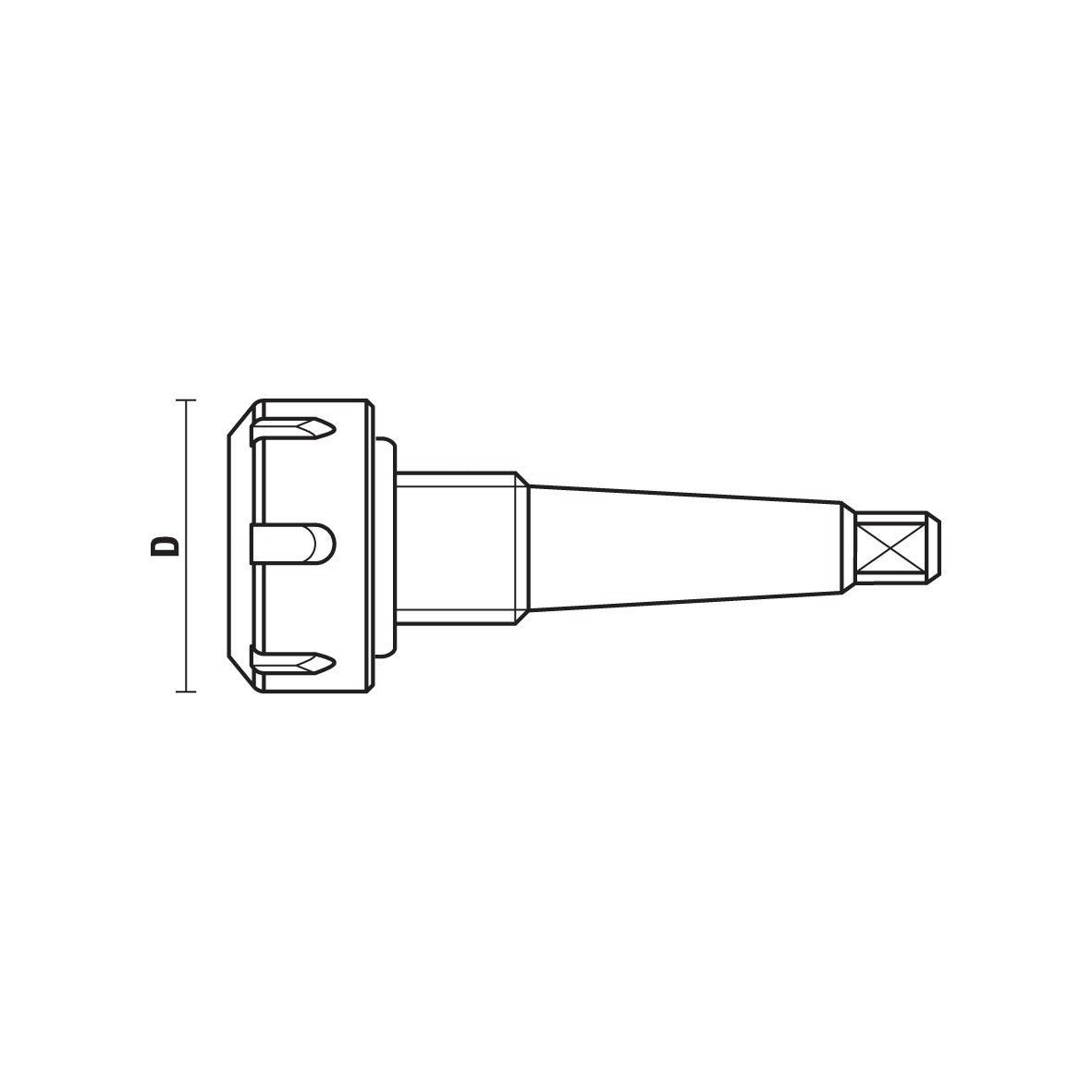 Concentrische gereedschapopnames MK2 – T116