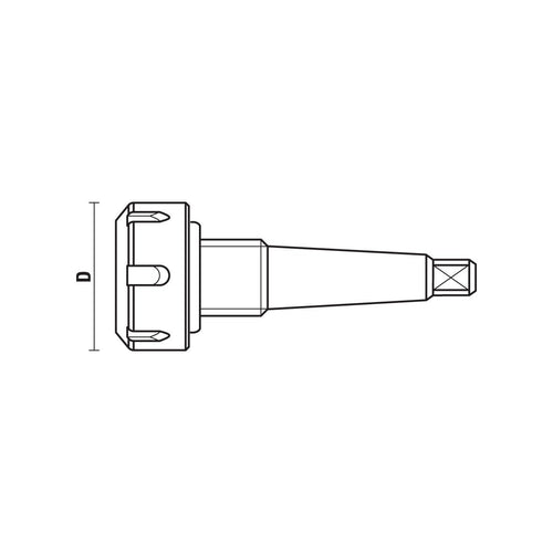Concentrische gereedschapopnames MK2 – T116